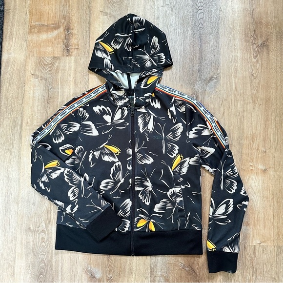 Adidas | FARM Rio HT Track Jacket Hoodie Butterfly Print Size Small - Picture 8 of 9